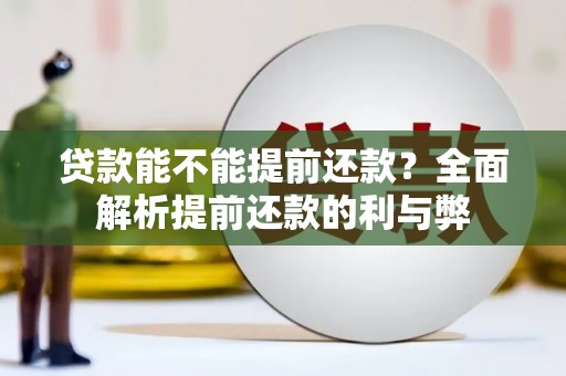 新巴尔虎左旗贷款能不能提前还款？全面解析提前还款的利与弊