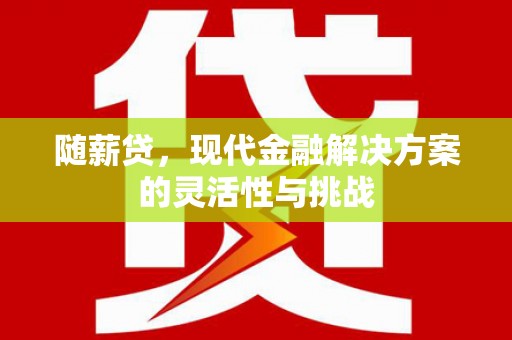 新巴尔虎左旗随薪贷，现代金融解决方案的灵活性与挑战