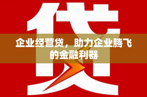 新巴尔虎左旗企业经营贷，助力企业腾飞的金融利器