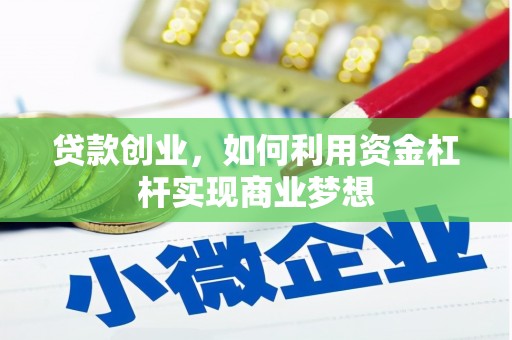 新巴尔虎左旗贷款创业，如何利用资金杠杆实现商业梦想
