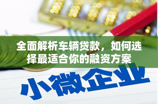 新巴尔虎左旗全面解析车辆贷款，如何选择最适合你的融资方案