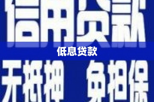 新巴尔虎左旗低息贷款