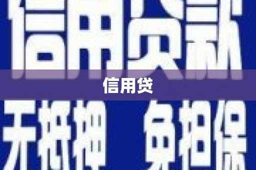 新巴尔虎左旗信用贷
