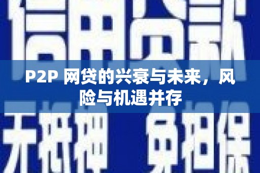 新巴尔虎左旗P2P 网贷的兴衰与未来，风险与机遇并存