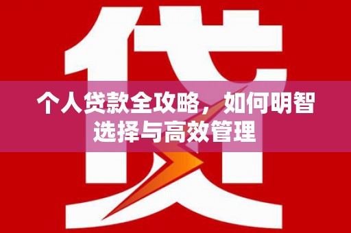 新巴尔虎左旗个人贷款全攻略，如何明智选择与高效管理